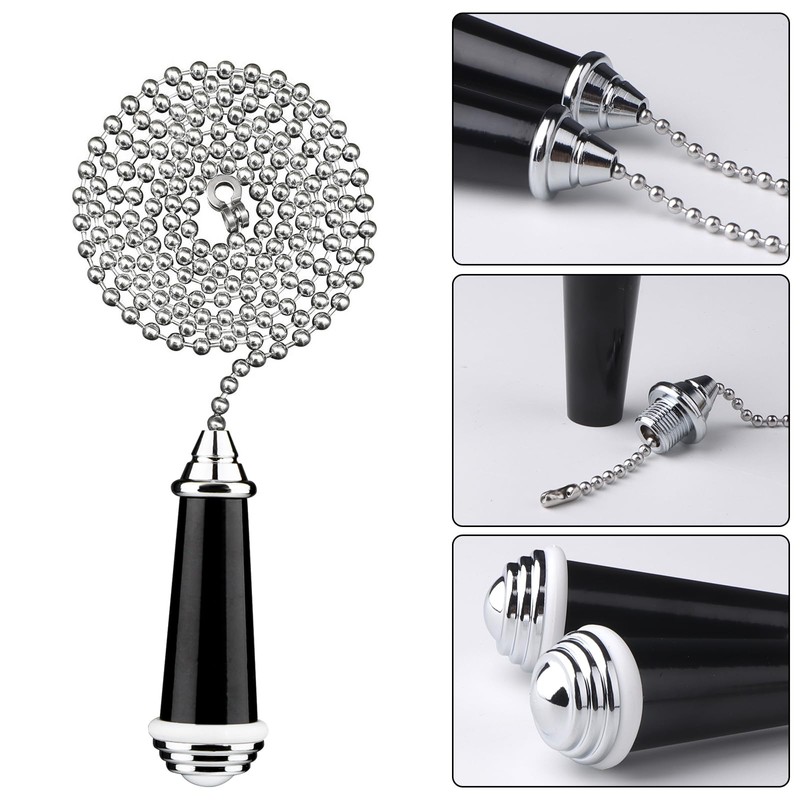 TXErfolg 2Pcs Light Pull Chain Extension with Ball Chain 85cm