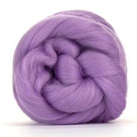 Revolution Fibers Merino Wool Combed Top | 1 lb Premium Wool Roving | 22 Micron, Best Merino Wool for Spinning, Tapestry, Needle Felting, Big Yarn Roving and Wall Hangings (Lavender Purple)