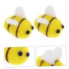 Gadpiparty 6pcs Wool Felt Bee Craft Decorations Felt Animals for