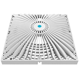 AquaStar 12" Square Retro-Fit MoFlow Suction Outlet Cover, White