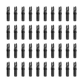 PATIKIL Archery Arrow Nocks 6.2mm 0.244", 40 Pack Insert Arrow Nock Replacement for Shooting, Black