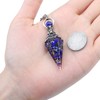 SUNNYCLUE Lapis Lazuli Healing Crystal Radiesthesia Pendant Necklace with Lobster