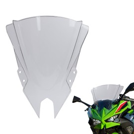 Windshield for Ninja 500 2024 2025, 18.4" Clear Motorcycle Windscreen Deflector Wind Shield Air Deflector for Kawasaki Ninja 500,Ninja 500 SE 2024 2025 Accessories