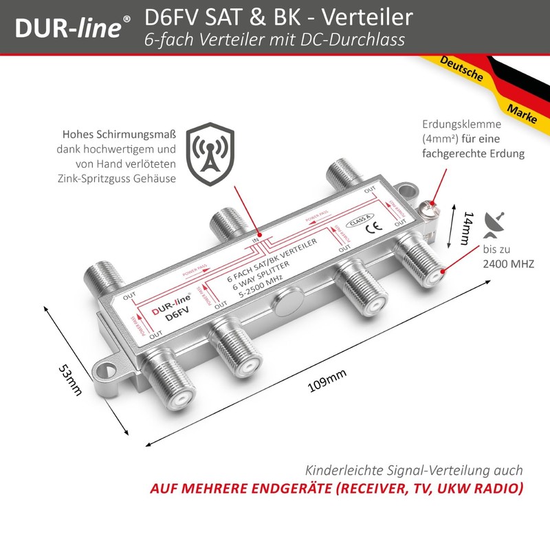 DUR-Line DFV SAT/BK Splitter