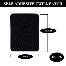 10 Piece Iron Patches for Clothing,Iron On Patches,Black Repair Decorating Kit,Suitable for Clothing,Pants,Dress,Shirts,Coats,Jeans