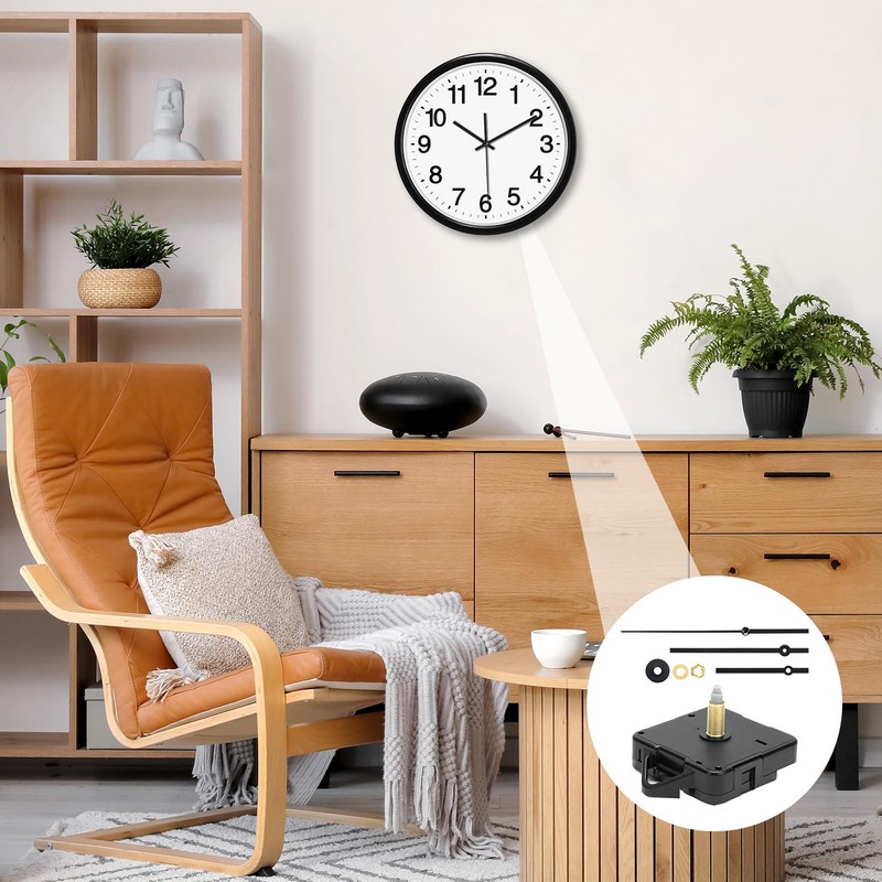 CAISYE Silent Clock Movement Set, Clock Movement for Wall Clock
