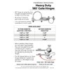Chain Link Fence 180 Degree Commercial Duty Gate Hinge-for 2-3/8"