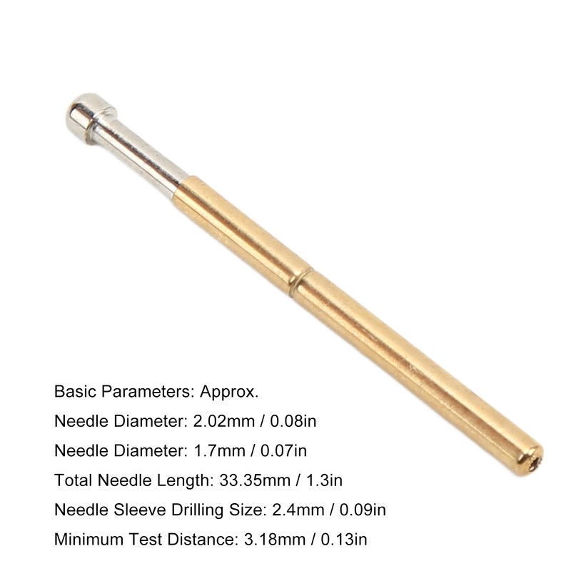 100 Pcs Probe Pins Big Round Head Type P125‑D Electronic