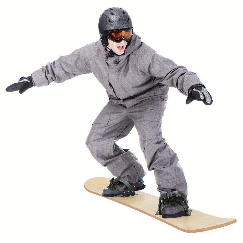 Multigot Sledding Board Skiing Board W/Adjustable Foot Straps Winter Sports