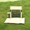 Cojín De Silla De Playa Plegable Portátil Con Respaldo Trans
