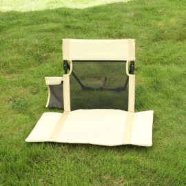 Cojín De Silla De Playa Plegable Portátil Con Respaldo Trans