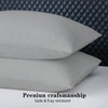 MIKI WELL Pillow Cases 2 Pack - Grey Standard 50x75