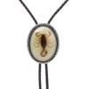 Bolo tie- Handmade Unique Luminous Native American White 3D Scorpion