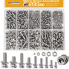 weideer 500Pcs Nut and Bolt Assortment Kit,M2 M2.5 M3 M4