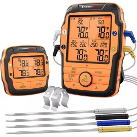 ThermoPro TP27 500FT Long Range 4 Probes Wireless Meat Thermometer for Grilling