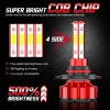 CHUSYYRAY 9005 H11 LED Headlight KIT Combo Bulbs 6000K High&Low