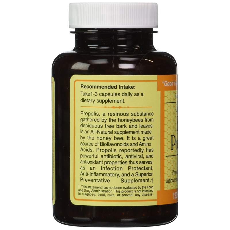 Durham's Bee Propolis 500mg 120 Capsules