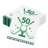 Rakuto Golf 50th Birthday Napkins Decorations for Men, 50pcs Golf