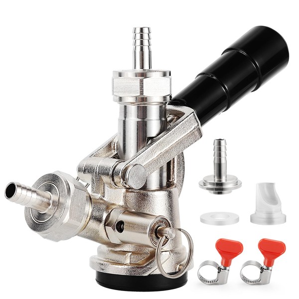 Dbgogo Keg Coupler D System, O.D 1/4'' & 5/16” Beer