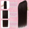 Claw Clip Ponytail Extension (Dark Brown to Black, 20 inch)