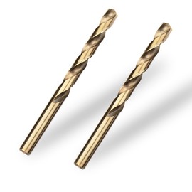 Meccion HSS Cobalt Jobber Drill Bit 2pcs 10mm Twist Drill Bit for Drilling Stainless Steel and Metal