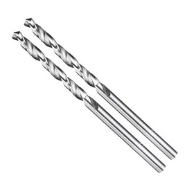 METALLIXITY Drill Bit (3mm) 2Pcs, 4241 High-Speed Steel Straight Shank Uncoated (Bright) 118° for Wood Plastic Iron Copper Aluminum Low Soft Metal