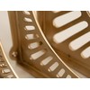 Satin Brass Sunrise Shelf Brackets | Heavy Duty Brackets for