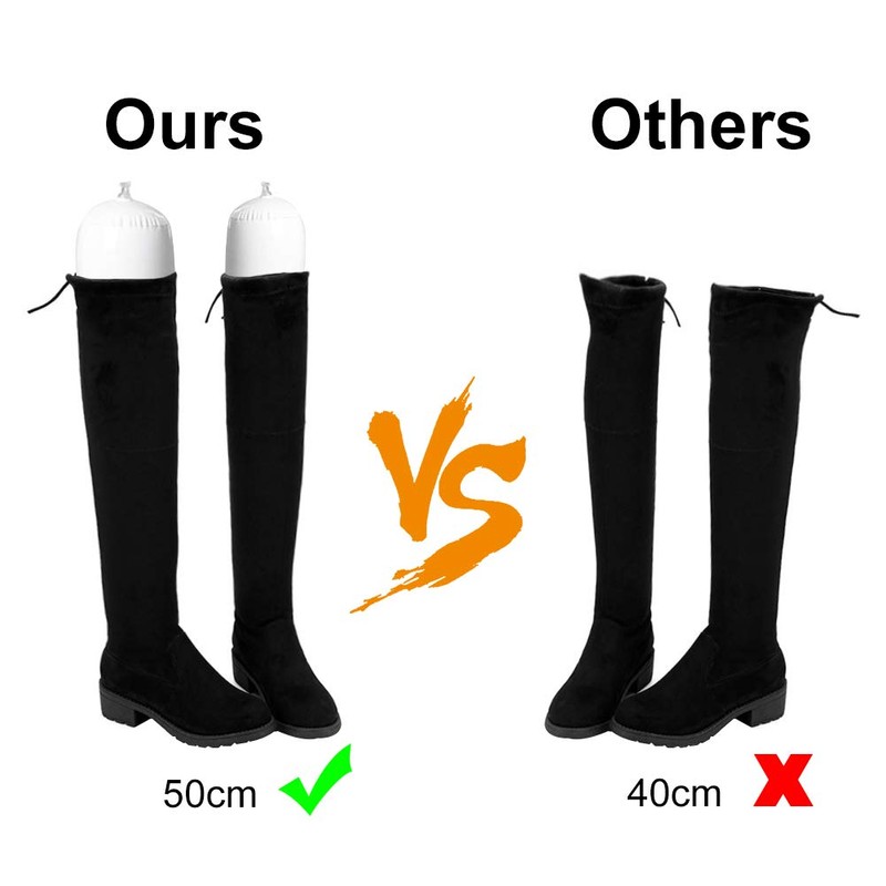 Inflatable Boot Shaper, Long Shoe Stretcher, Portable Boot Carrier, 50