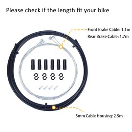 Wolfride Universal Bicycle Brake Cable Kit Bike Brake Cable Housing for Road Bike Mountain Bike