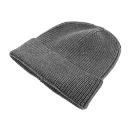 KOMBIUDA Warm Winter Knit Beanie Cap for Women Windproof Bike Hat Acrylic Cold Hat Stylish Outdoor Accessory Grey