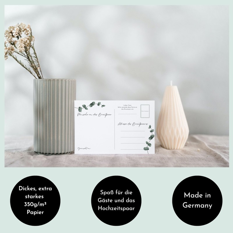 MAVANTO 52 x Postcards Wedding Game for 52 Weeks -