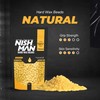 NISHMAN Hard Wax Beads, Natural, 500g | Painless, Gentle Hair