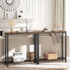 YATINEY Narrow Console Table, 2-Tier Small Sofa Table, 29.5" Thin
