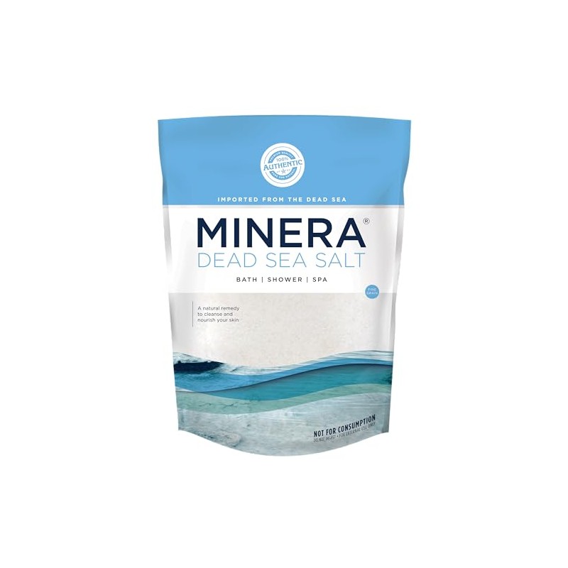 Minera Dead Sea Salt, 100% Pure & Certified 5lbs Bulk
