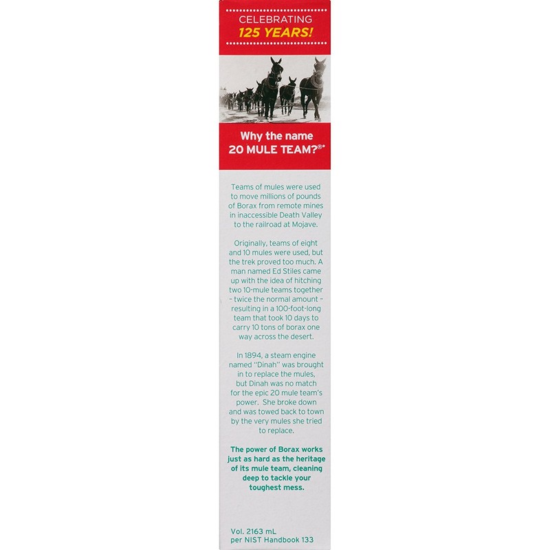 20 Mule Team Borax Natural Laundry Booster 65 Ounce pack