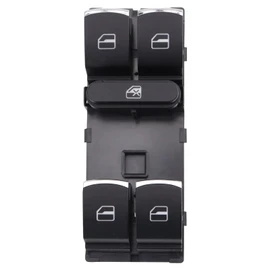 TRQ Left Power Window & Door Lock Switch Drivers Side Compatible with 2012-2017 Volkswagen CC 2010-2014 Golf GTI 2011-2018 Jetta 2012-2018 Passat 2009-2017 Tiguan