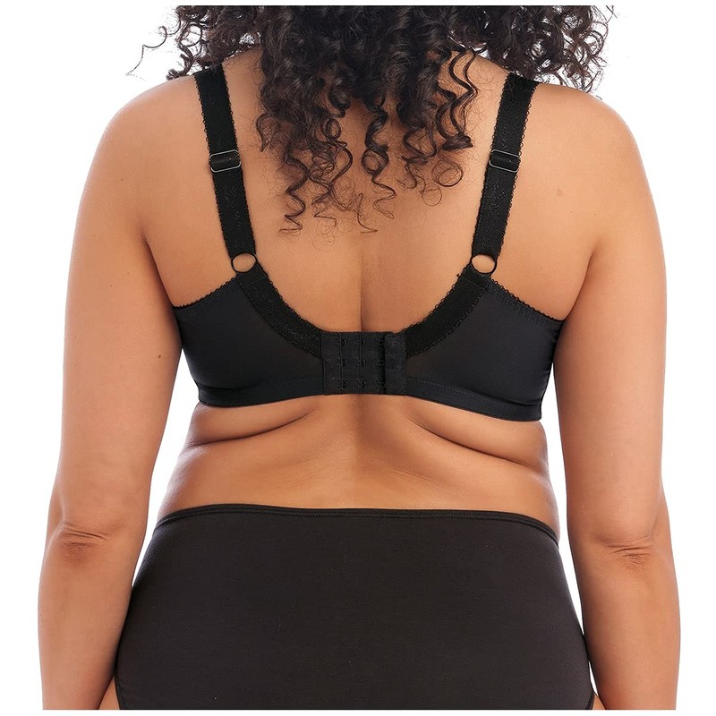 Elomi Morgan Plain Underwired Full Cup Bra (36FF, Black)