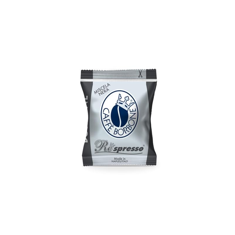 Caffè Borbone Black Blend Nespresso Compatible Espresso Coffee Pods, 50