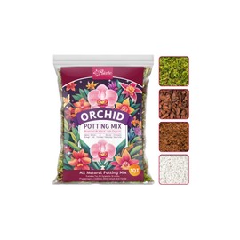 Riare 1QT Orchid Potting Mix for Repotting- Orchid Repotting Kit Include Moss, Pine Bark, Perlite, Coco Peat- Premium Orchid Soil Medium for Indoor Potted Plants Root Ventilation & Expanding