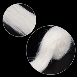 Lezevn White Faux Fur Ribbon Christmas Wide Artificial Fur Fabric Roll Christmas Tree Garlands Decoration Craft Ribbon (3)