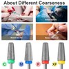 Vnjaoi 5-in-1 Nail Drill Bits 3/32 Inch Nail Cutter Attachments
