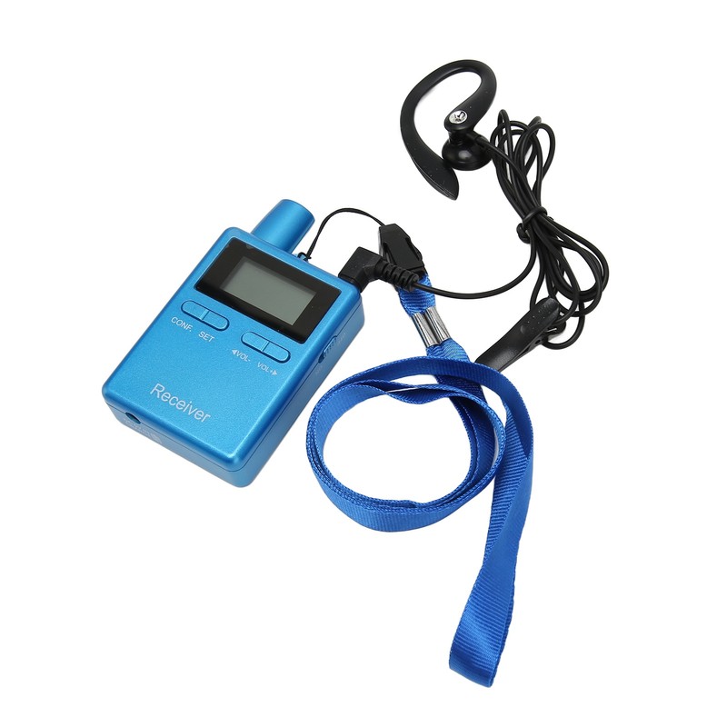 Wireless Church Guide HiFi LCD Wireless Interpretation Equipment with Earbuds