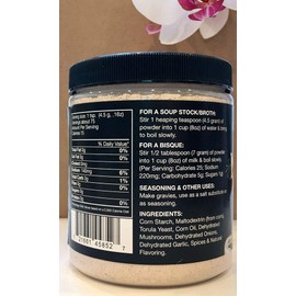 Vogue Cuisine Mushroom Soup & Seasoning Base - Low Sodium & Gluten Free (12 oz)