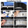 Pack of 2 Car Rubber Shock Absorbers, Universal Transparent Absorber