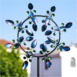 No Brand 87"x30" Large Wind Spinners Outdoor, Kinetic Metal Wind Spinners for Yard Garden