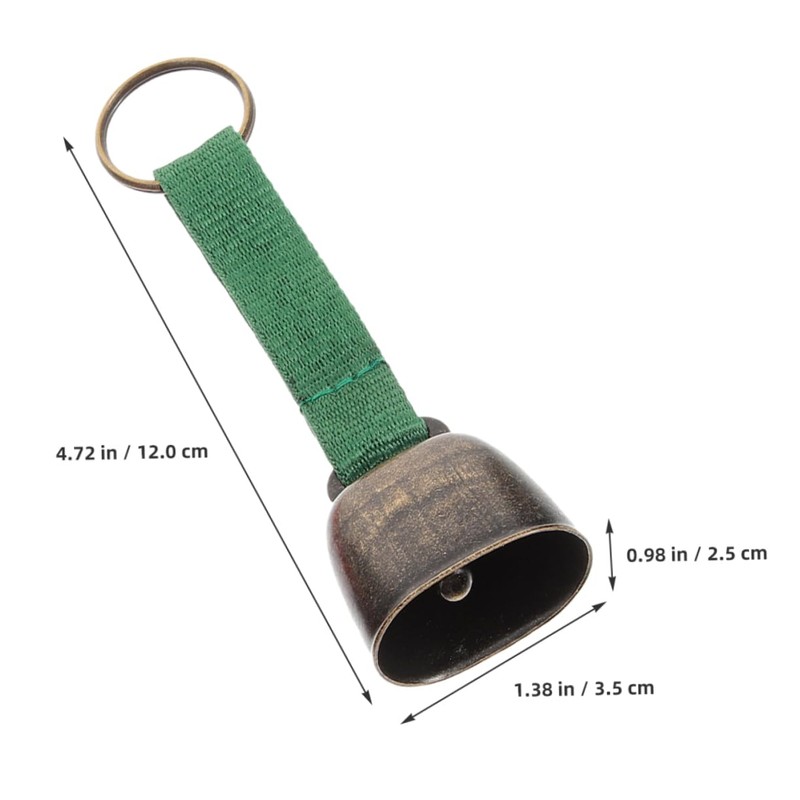 Kisangel 2pcs Bear Bells for Hiking Camping Metal Camping Bell
