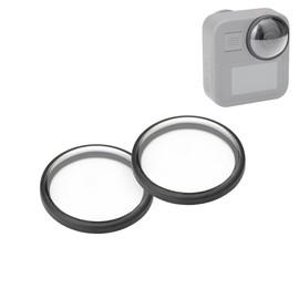 PULUZ 2pcs Lens Guards Compatible with GoPro Max Lens Protector, HD PC Protective Cover Dustproof Scratch-resistant, Go Pro Max Lens Cap Accessories