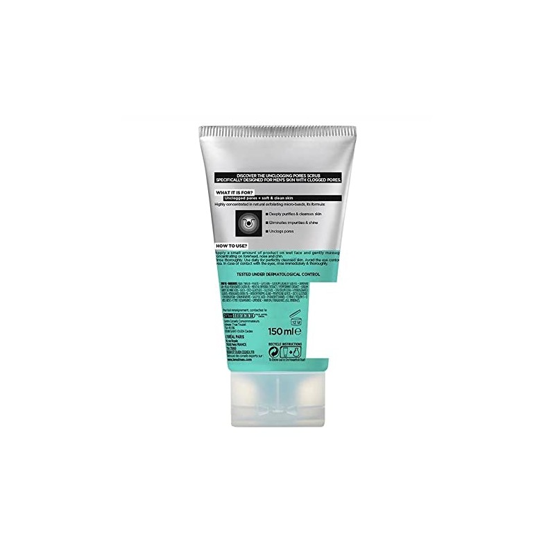 L'Oreal Men Expert Hydra Energetic, Exfoliante facial profundo., 100 ml