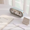mooas Rolling Pop Mirror Clock, Digital Clock with USB Charging