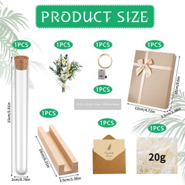 CHENBOOW Birthday Money Gift Box with Plastic Test Tube, Birthday Gift for Men and Women